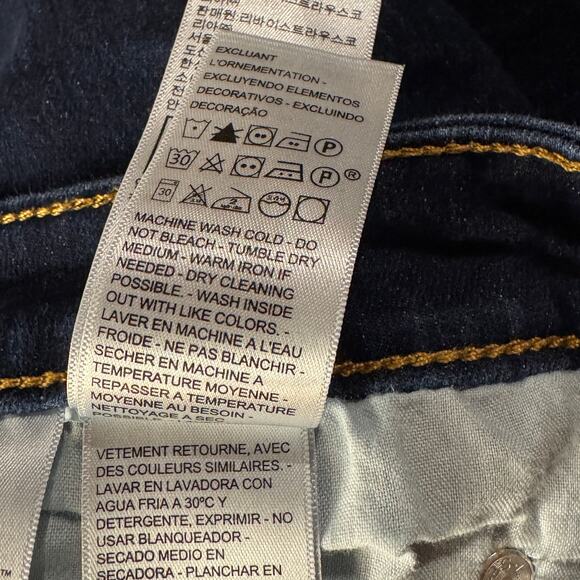 Levi's 725 Womens SZ 33 Hi-Rise Bootcut Jeans Zip-Fly Stretch Pockets Dark Wash - Picture 11 of 12